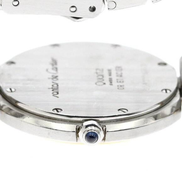 CARTIER Santos Round LM white Dial Quartz Men's Watch_885222 - Picture 2 of 6